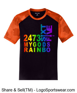Sport-Tek Adult CamoHex Colorblock T-Shirt Design Zoom